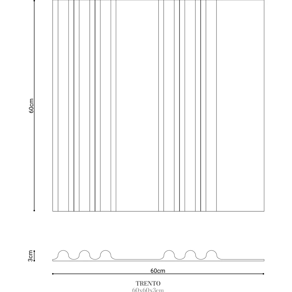 Panel ścienny TRENTO MURSO by Cezar