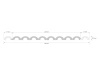 Panel lamelowy biały WP001LT Duna wym. 200 x 1.32 x 3.1 cm, z PolyForce