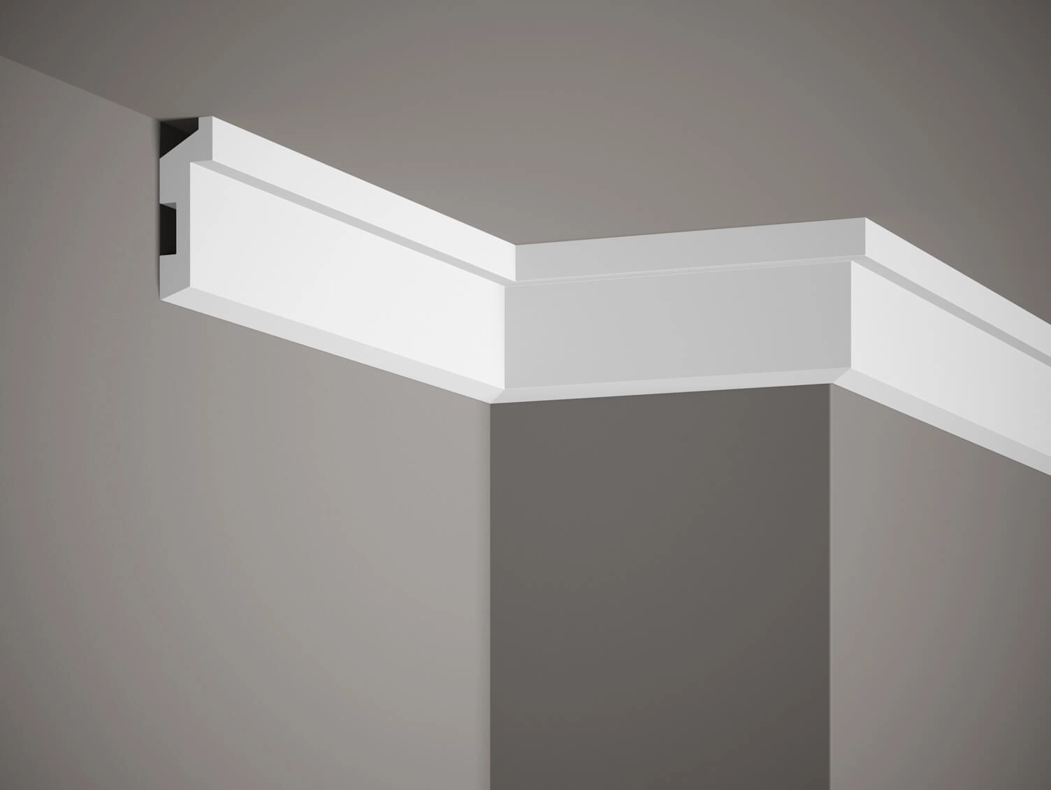 Listwa przypodłogowa Premium MD024P biała wym. 200 x 2.7 x 8 cm, z PolyForce