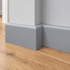 PRÓBKA 20 CM - Listwa przypodłogowa MDF lakierowana UV, szara RAL7042 - FOGE LB1 - 8cm
