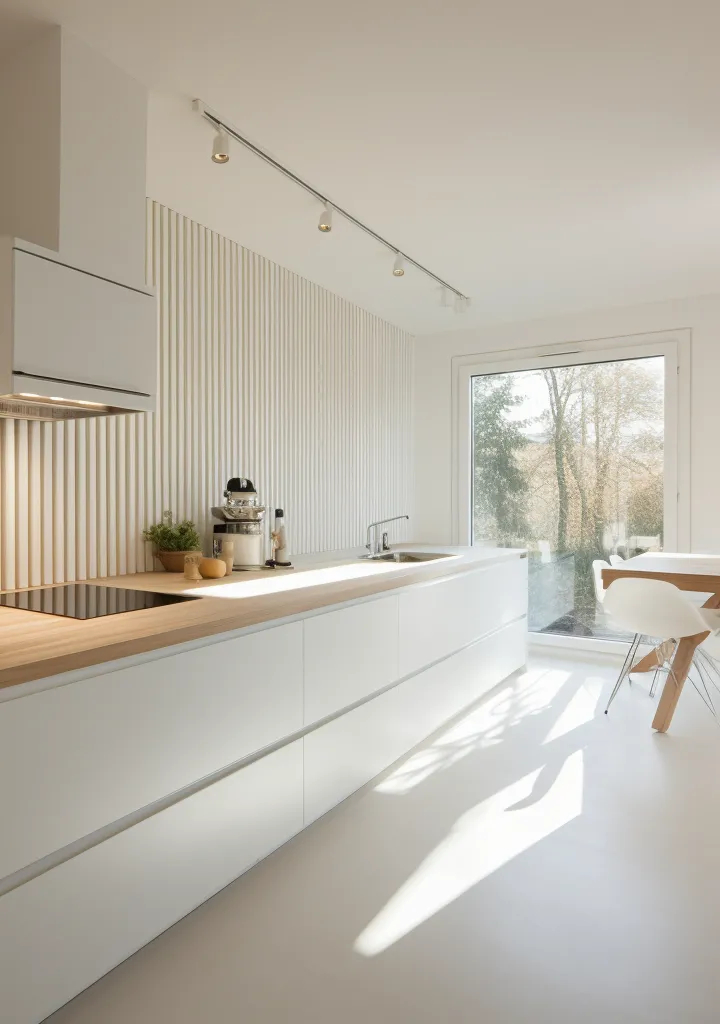 Lamela ściana biała L0301TP wym. 200 x 2 x 11.5 cm, z Polyforce