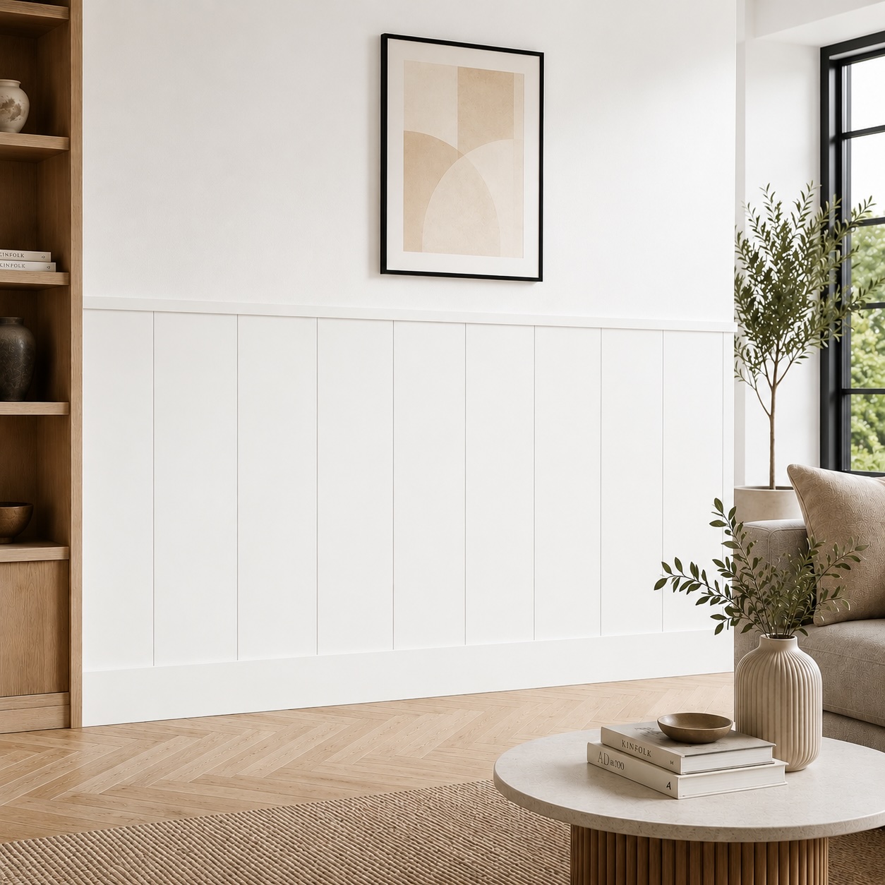 Boazeria ścienna LOFT do malowania - długość 200 cm, wysokość 114,5 cm