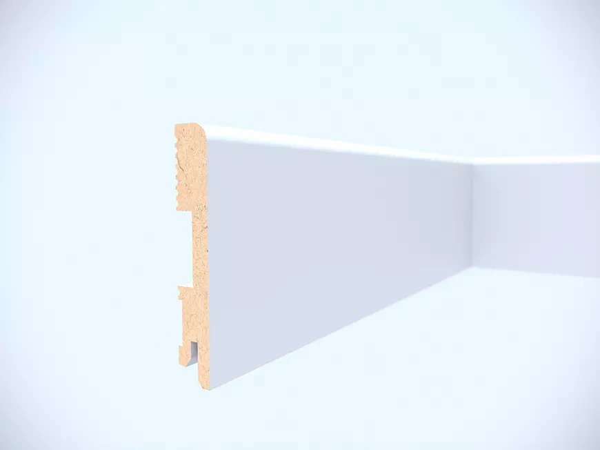 Listwa przypodłogowa MDF lakierowana biała FOGE LB1 - 10cm