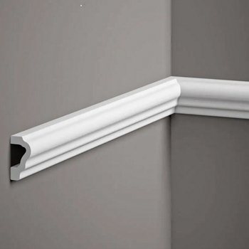 Listwa ścienana biała MD255 wym. 200 x 2 x 3.9 cm, z PolyForce
