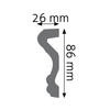 8.5 x 2.5 cm