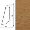 Drewniana listwa przypodłogowa lakierowana 58/20  (240 cm x 5,8 cm x 2 cm) Buk