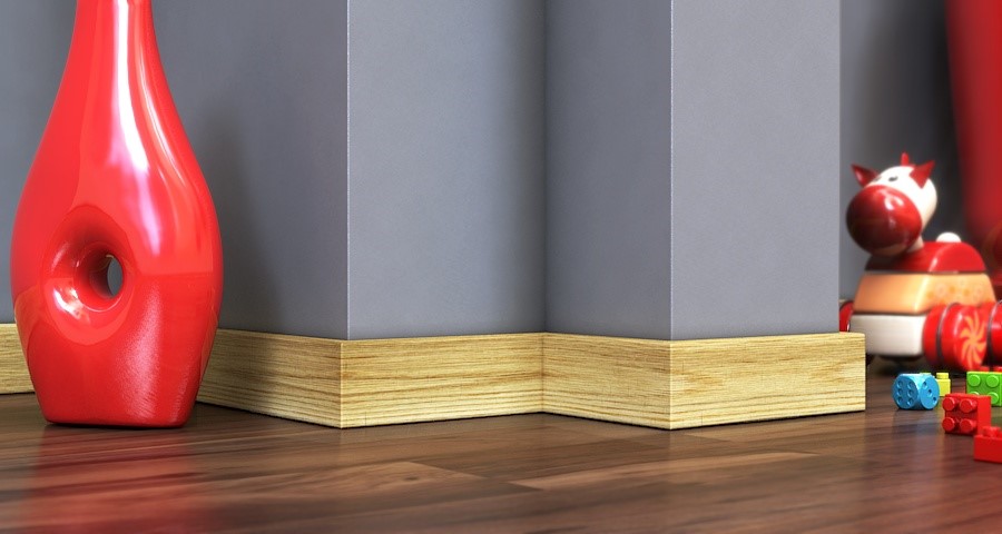 Listwa przypodłogowa fornirowana lakierowana CP58 (240 cm x 5,8 cm x 1,6 cm) dąb