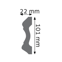 10.1 x 2.2 cm
