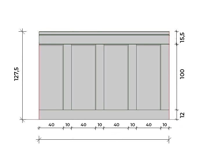 Lakierowana boazeria angielska PRIME-1, zestaw listew boazeryjnych MDF - wymiary 200 x 127 cm pol_pl_Lakierowana-boazeria-angielska-PRIME-1-zestaw-listew-boazeryjnych-MDF-wymiary-200-x-127-cm-3496_9