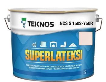 Teknos Superlateksi, matowa farba do boazerii, listew i sztukaterii, pojemność 0,9 L, kolor Kaszmir