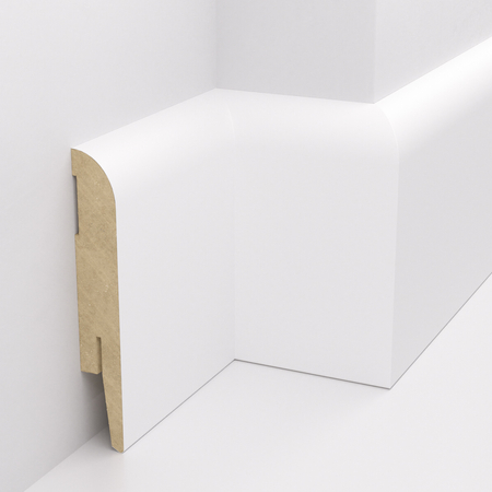 Listwa przypodłogowa MDF, Biała Premium, 10cm, MX-OTTO R16