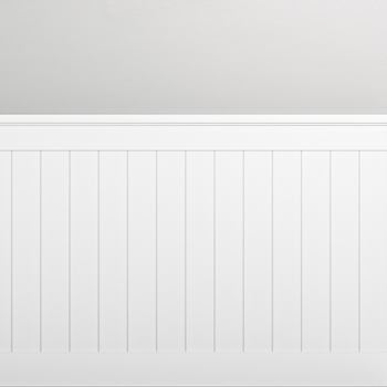 Lakierowana boazeria angielska PRIME-3, zestaw listew boazeryjnych MDF - wymiary 200 x 94 cm