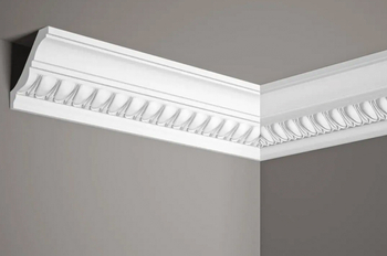 Listwa przysufitowa biała MDA008 wym. 200 x 7.8 x 7.5 cm, z ProFoam