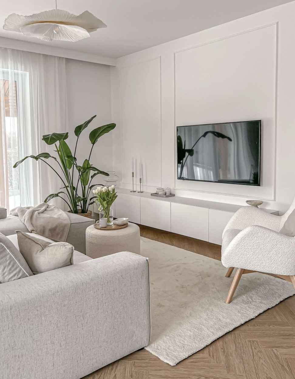 Maskownica karnisza biała QL035H wym. 300 x 4 x 12 cm, z PolyForce