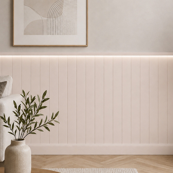 Boazeria ścienna LED do malowania - długość 200 cm, wysokość 114 cm + Farba w kolorze Cappuccino