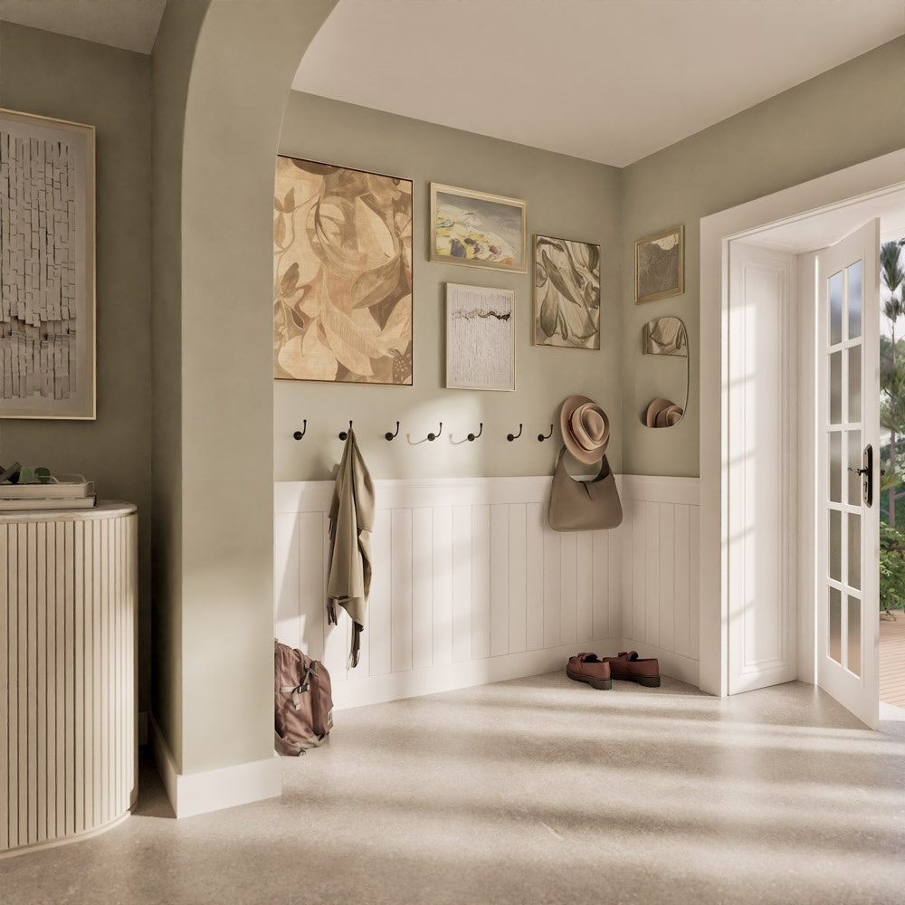 Lakierowana boazeria angielska PRIME-3, zestaw listew boazeryjnych MDF - wymiary 200 x 94 cm