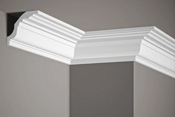Listwa przysufitowa biała MDB102 wym. 200 x 8 x 8 cm, z ProFoam