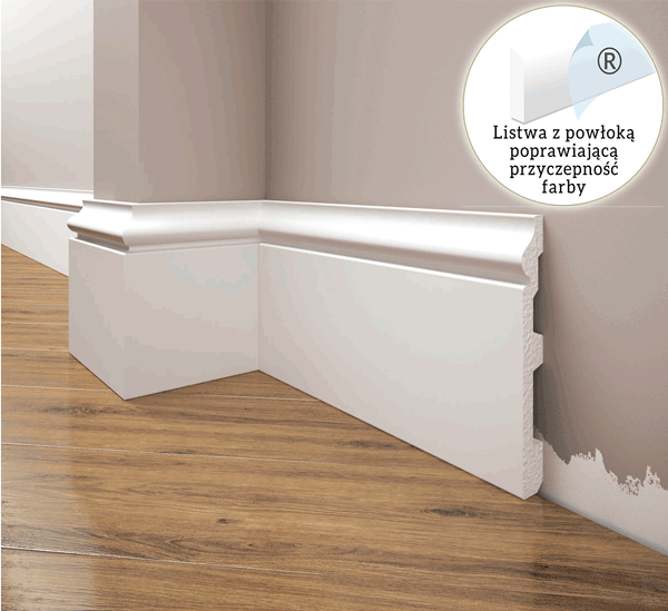 Listwa przypodłogowa elastyczna, cokół Creativa LPC-22F 200cm