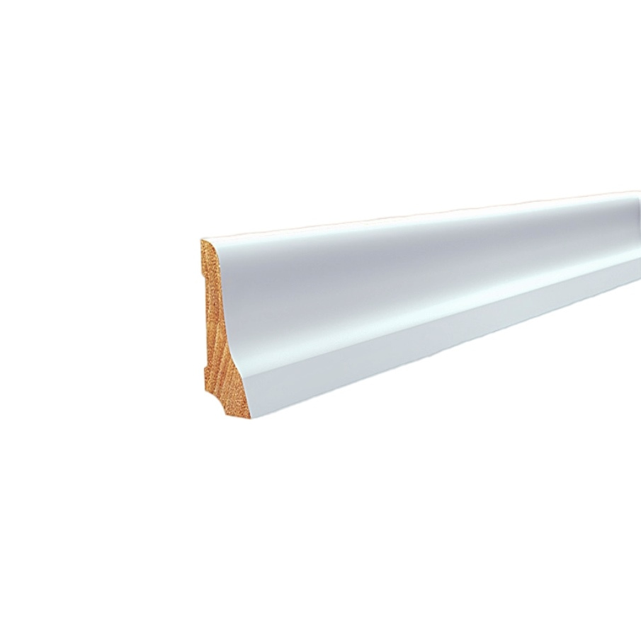 Listwa przypodłogowa drewniana lakierowana LP70 (240 cm x 7 cm x 2,5 cm) biała