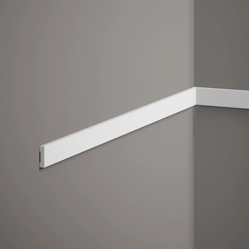 Listwa ścienna MD012 biała wym. 200 x 0.5 x 2 cm, z PolyForce
