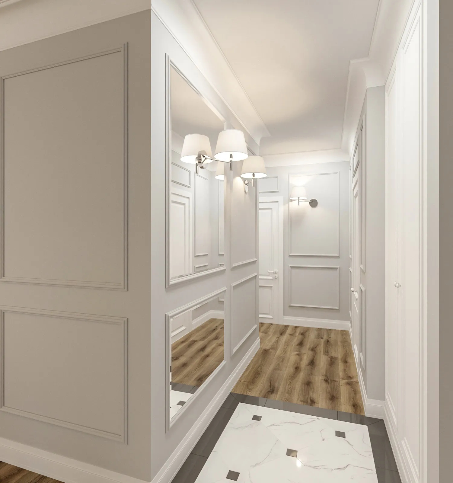 MD002 Listwa ścienna biała wym. 200 x 1.8 x 4 cm, z PolyForce