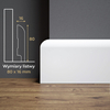 PRÓBKA 20 CM - Listwa przypodłogowa MDF lakierowana biała z wodoodporną powłoką OTTO 8cm