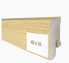 Drewniana listwa przypodłogowa lakierowana 40/16 (240 cm x 4 cm x 1,6 cm) DĄB EUROPEJSKI