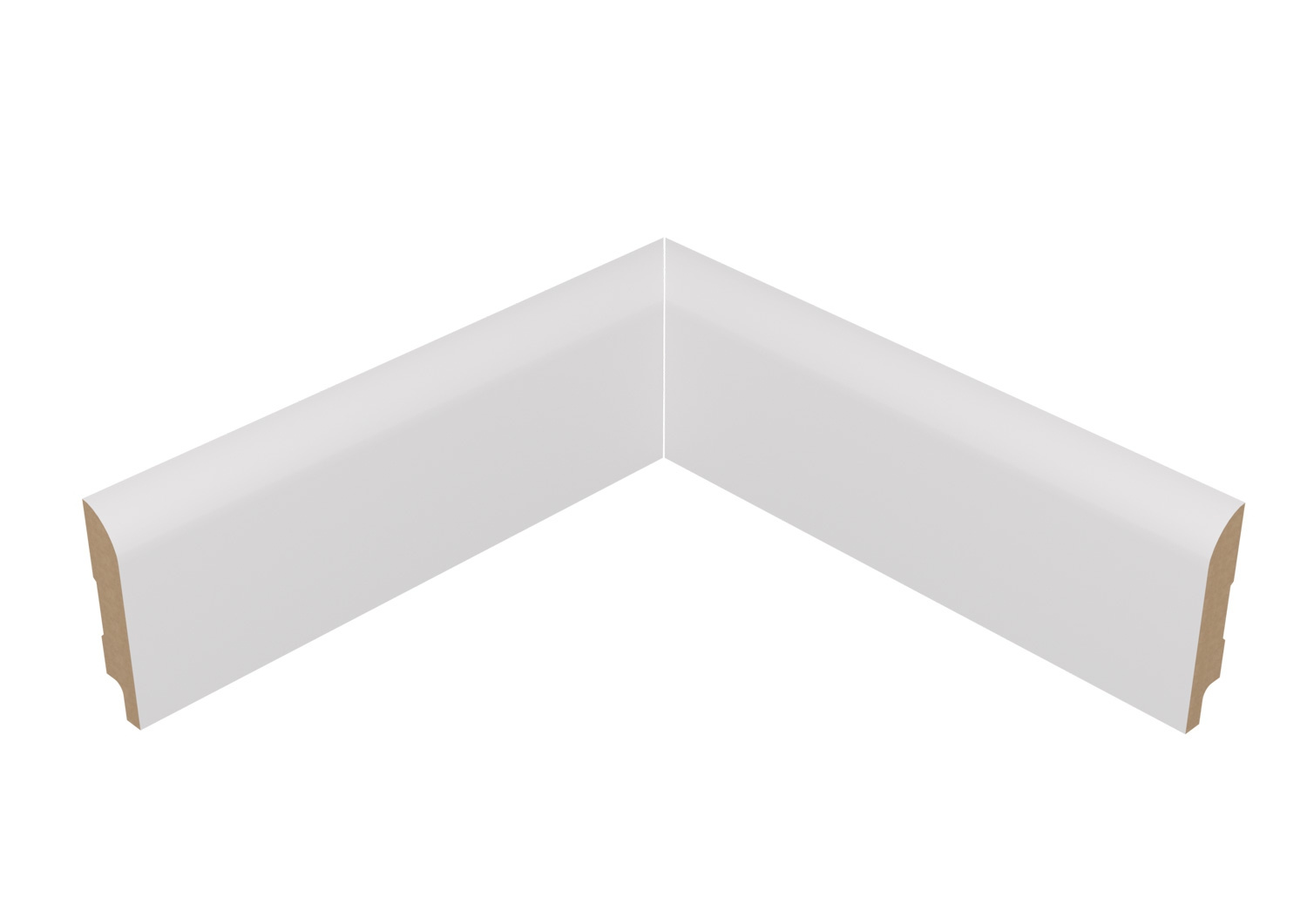 Narożnik wewnętrzny do listwy przypodłogowej lakierowany biały z wodoodporną powłoką OTTO 8cm