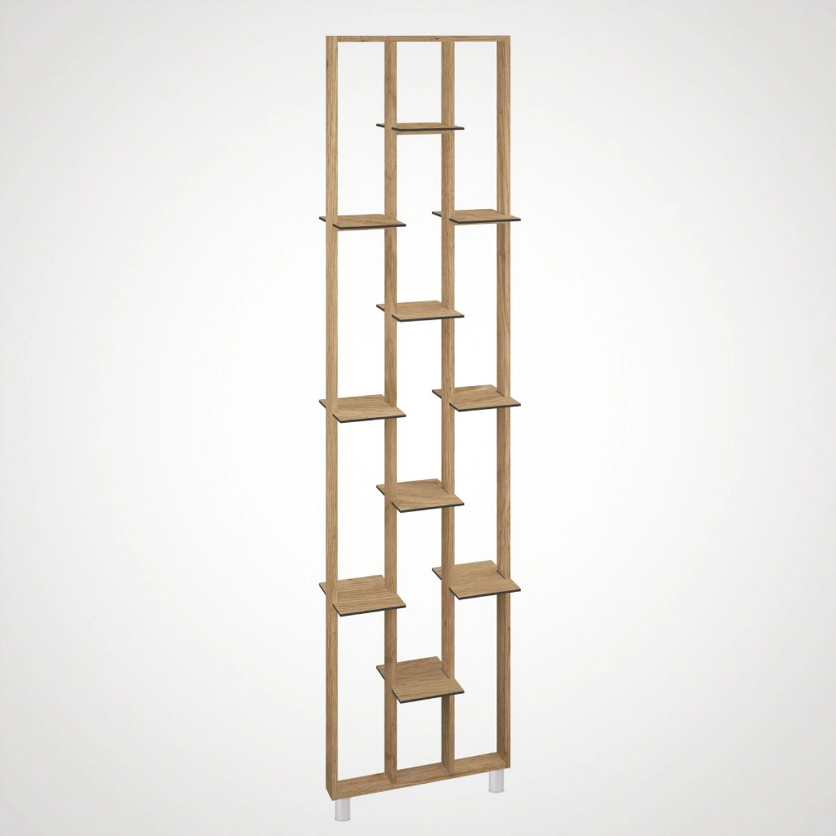 Regał przestrzenny z lameli 250x63 cm w zestawie z półkami, Dąb Messina pol_pl_Regal-przestrzenny-z-lameli-250x63-cm-w-zestawie-z-polkami-Dab-Messina-4000_2