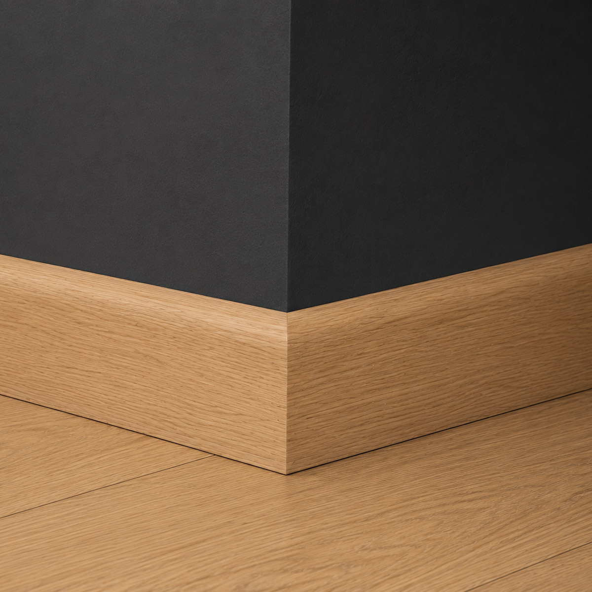 PRÓBKA 20 CM - Listwa przypodłogowa drewniana 60x15 mm - dąb europejski lakierowany