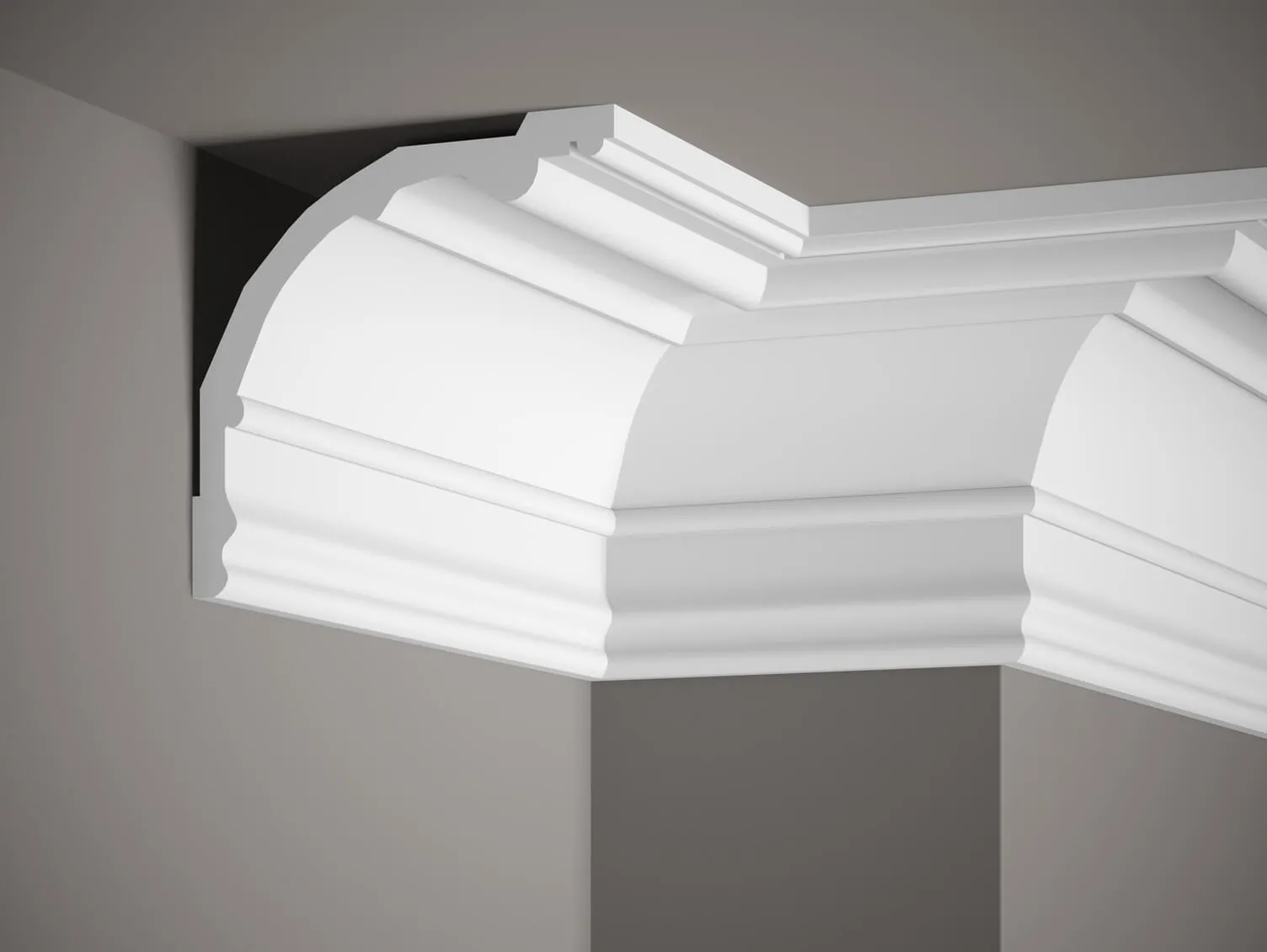 Listwa przysufitowa styropianowa biała MDB128 wym. 200 x 17 x 17.8 cm, z ProFoam