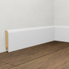 Listwa przypodłogowa świerkowa Premium 70x15 mm – biała, powłoka Polyblend