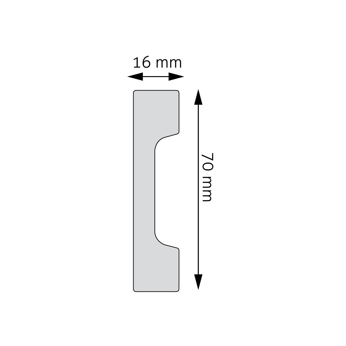 Listwa przypodłogowa elastyczna, cokół Creativa LPC-23F 200cm
