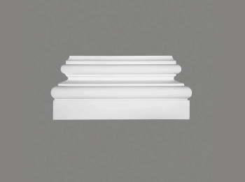 Podstawa pilastra D3024 biała wym. 33.5 x 7 x 15.8 cm, z ProFoam