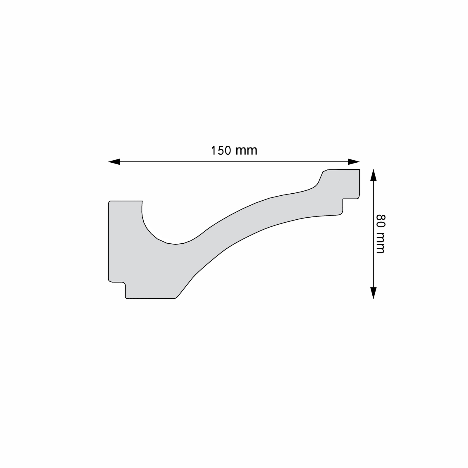 Listwa gzymsowa gładka Creativa LGG-55