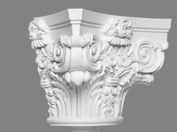 Nasada półkolumny C1002-2H biała wym. 37.5 x 18.7 x 25.7 cm, z ProFoam