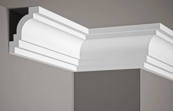Listwa przysufitowa biała MDB142 wym. 200 x 8 x 9.8 cm, z ProFoam