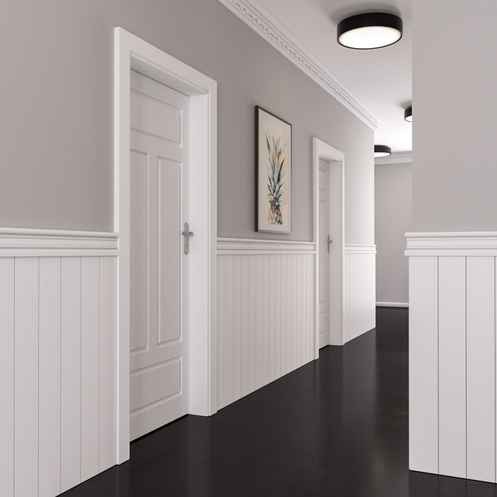 Lakierowana boazeria angielska PURE - wymiary 200 x 109 cm