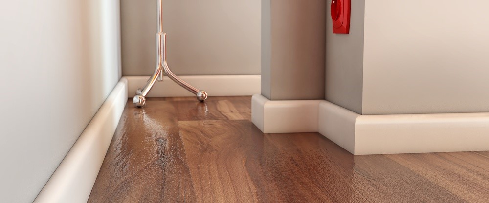 Listwa przypodłogowa MDF Plus wilgocioodporna R10 biała (262 cm x 6 cm x 1,8 cm) lakier półmatowy