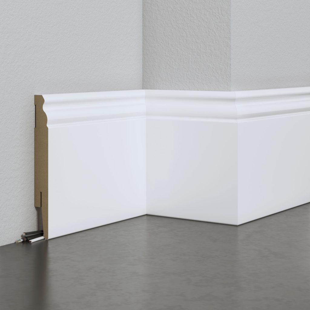 Listwa przypodłogowa MDF - ESTILO 12cm - do malowania