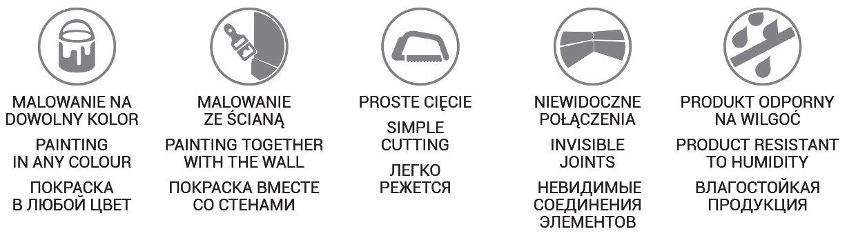 LK-01 CREATIVA Maskownica do Karnisza, listwa maskująca LIGHTBLOCKER® | 300cm