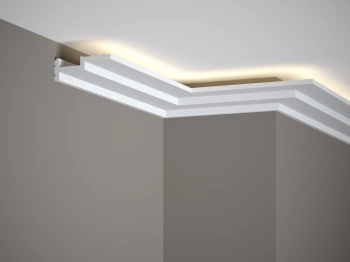 Listwa oświetleniowa QL024 biała wym. 200 x 3 x 8.5 cm, z PolyForce