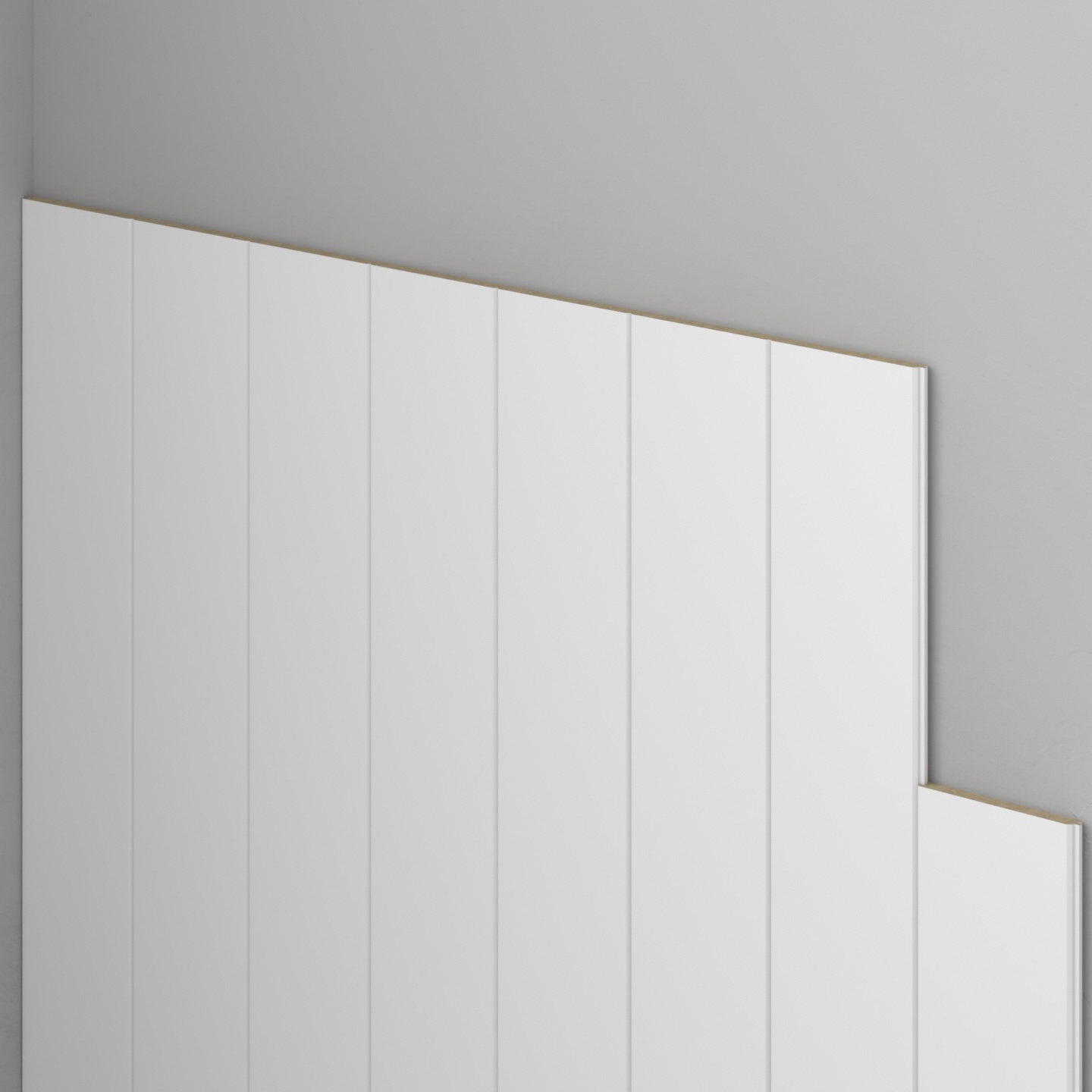 Listwa pionowa do boazerii angielskiej PURE, lakierowana 12,5 x 1,6 x 200 cm