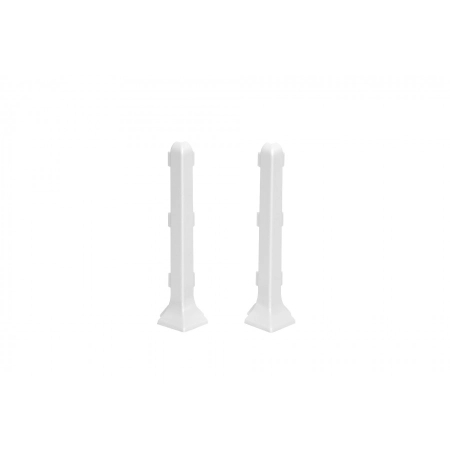 Narożnik zewnętrzny listwy podłogowej Creativa LP100 biały RAL9003  - 2 szt