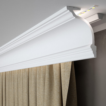 Maskownica karnisza Mardom Decor MD156 biała wym. 200 x 14.5 x 11 cm, z PolyForce