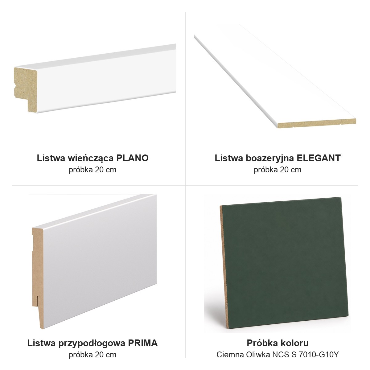 Boazeria ścienna FRAME do malowania + Farba Grafit oliwkowy - zestaw próbek