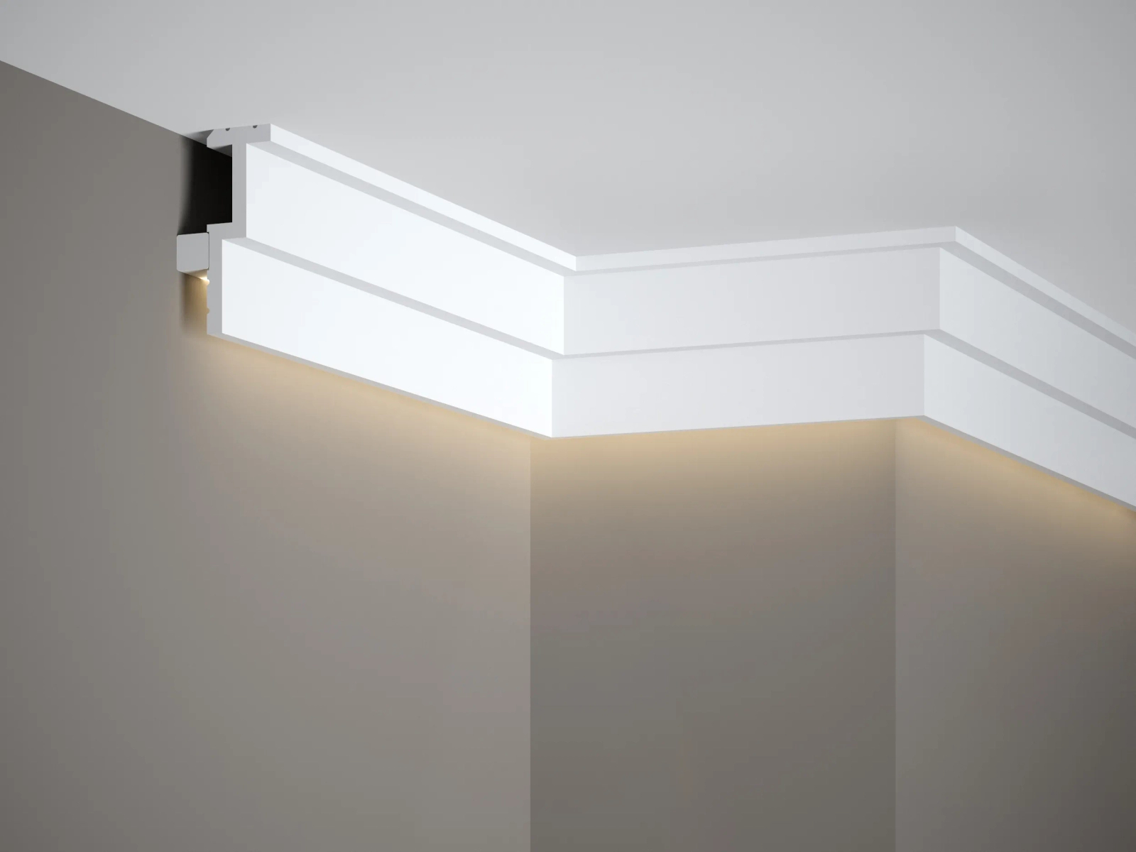 Listwa oświetleniowa QL024 biała wym. 200 x 3 x 8.5 cm, z PolyForce