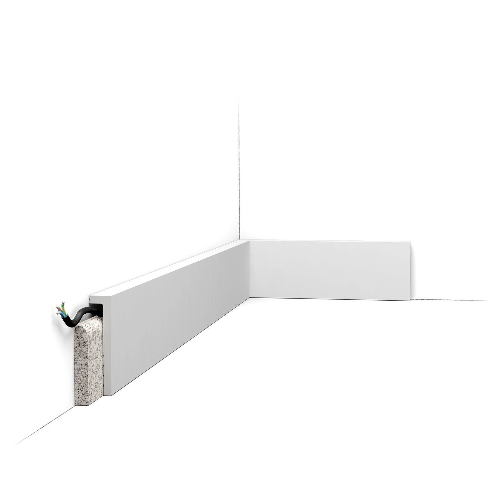 Listwa przypodłogowa RAL 9003 - Orac Decor SX171-RAL9003