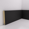 PRÓBKA 20 CM - Listwa przypodłogowa MDF Czarna Premium, 95x14 mm, Pedross