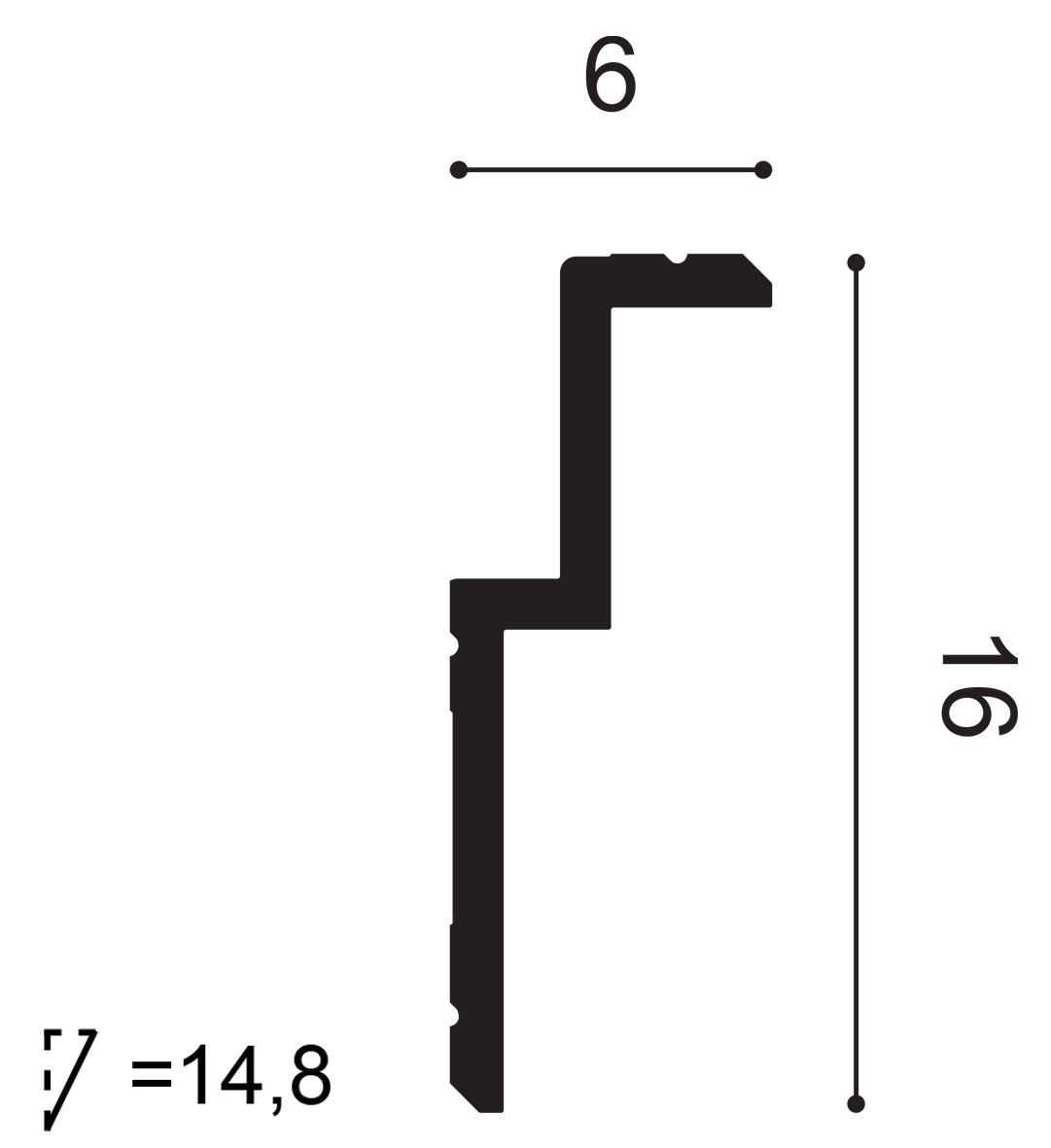 Listwa przysufitowa - Orac Decor C391